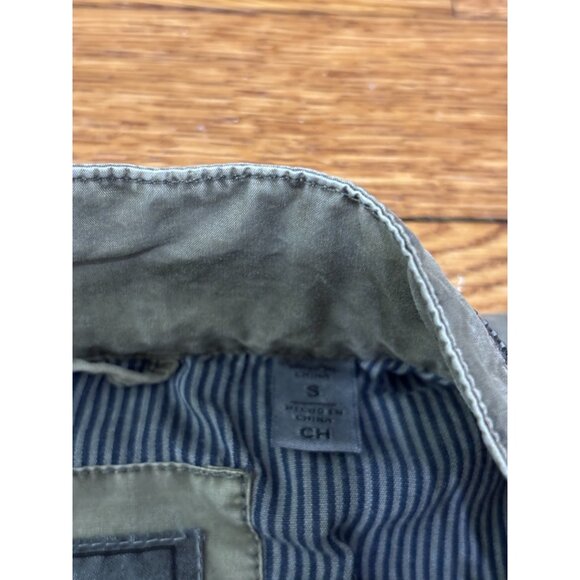 Levi's Womens Jacket Sz Small Green Military Full Zip Field Utility Lightweight - Picture 7 of 9